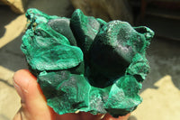Natural Chatoyant Silky Malachite Specimens  x 6 From Kasompe, Congo - Toprock Gemstones and Minerals 