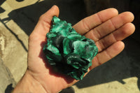 Natural Chatoyant Silky Malachite Specimens  x 6 From Kasompe, Congo - Toprock Gemstones and Minerals 