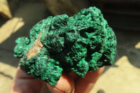 Natural Chatoyant Silky Malachite Specimens  x 6 From Kasompe, Congo - Toprock Gemstones and Minerals 