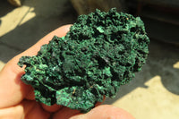 Natural Chatoyant Silky Malachite Specimens  x 6 From Kasompe, Congo - Toprock Gemstones and Minerals 