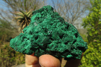 Natural Chatoyant Silky Malachite Specimens  x 6 From Kasompe, Congo - Toprock Gemstones and Minerals 