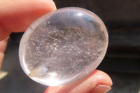 Polished Clear Quartz Crystal Galet / Palm Stones x 35 From Madagascar - Toprock Gemstones and Minerals 