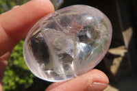 Polished Clear Quartz Crystal Galet / Palm Stones x 35 From Madagascar - Toprock Gemstones and Minerals 