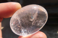 Polished Clear Quartz Crystal Galet / Palm Stones x 35 From Madagascar - Toprock Gemstones and Minerals 
