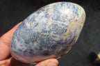 Polished White Dendritic Agate Standing Free Forms  x 4 From Madagascar - Toprock Gemstones and Minerals 