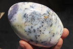 Polished White Dendritic Agate Standing Free Forms  x 4 From Madagascar - Toprock Gemstones and Minerals 