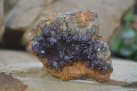 Natural Dark Amethyst Crystal Plates x 6 From Kwaggafontein, South Africa - Toprock Gemstones and Minerals 