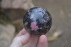 Polished Rhodonite Spheres  x 4 From Ambindavato, Madagascar - Toprock Gemstones and Minerals 