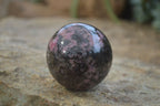 Polished Rhodonite Spheres  x 4 From Ambindavato, Madagascar - Toprock Gemstones and Minerals 