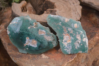 Polished On One Side Emerald Mtorolite Plates x 12 From Mutorashanga, Zimbabwe - Toprock Gemstones and Minerals 