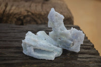 Natural Etched Blue Chalcedony Specimens  x 12 From Malawi - Toprock Gemstones and Minerals 