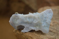 Natural Etched Blue Chalcedony Specimens  x 12 From Malawi - Toprock Gemstones and Minerals 