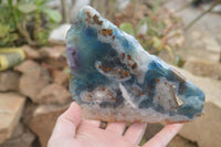 Polished One Side Polished Watermelon Fluorite Pieces  x 2 From Namibia - Toprock Gemstones and Minerals 