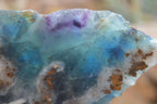 Polished One Side Polished Watermelon Fluorite Pieces  x 2 From Namibia - Toprock Gemstones and Minerals 