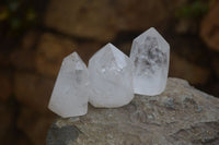 Polished Clear Quartz Crystal Points x 24 From Madagascar - Toprock Gemstones and Minerals 