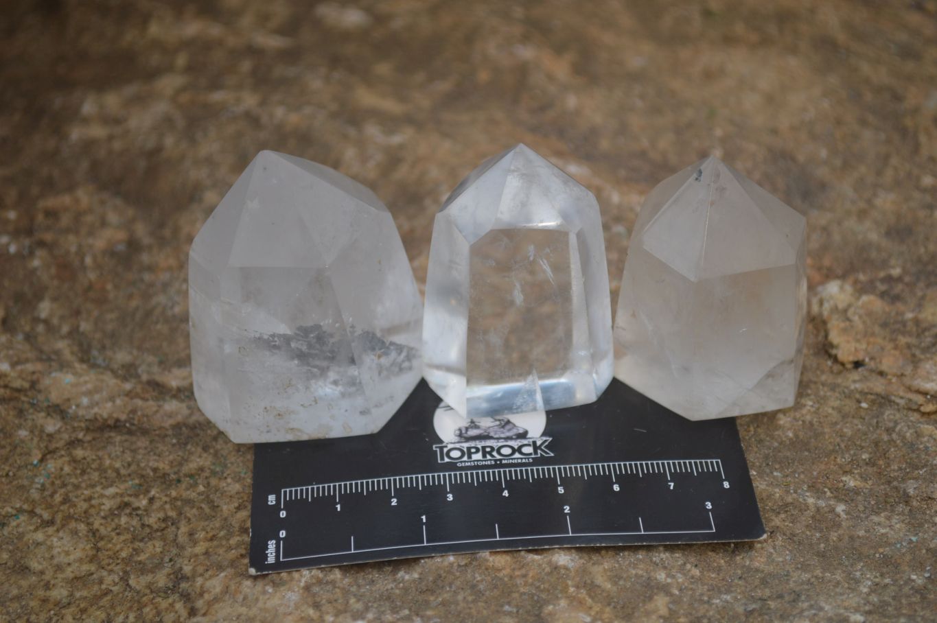Polished Clear Quartz Crystal Points x 24 From Madagascar - Toprock Gemstones and Minerals 