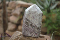 Polished Rubellite Pink Tourmaline Matrix Points x 2 From Karibib, Namibia - Toprock Gemstones and Minerals 