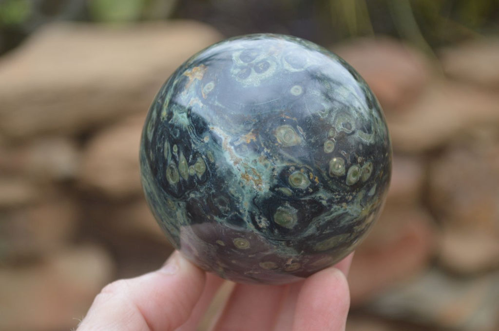 Polished Stromatolite Spheres  x 4 From Katsepy, Madagascar - Toprock Gemstones and Minerals 