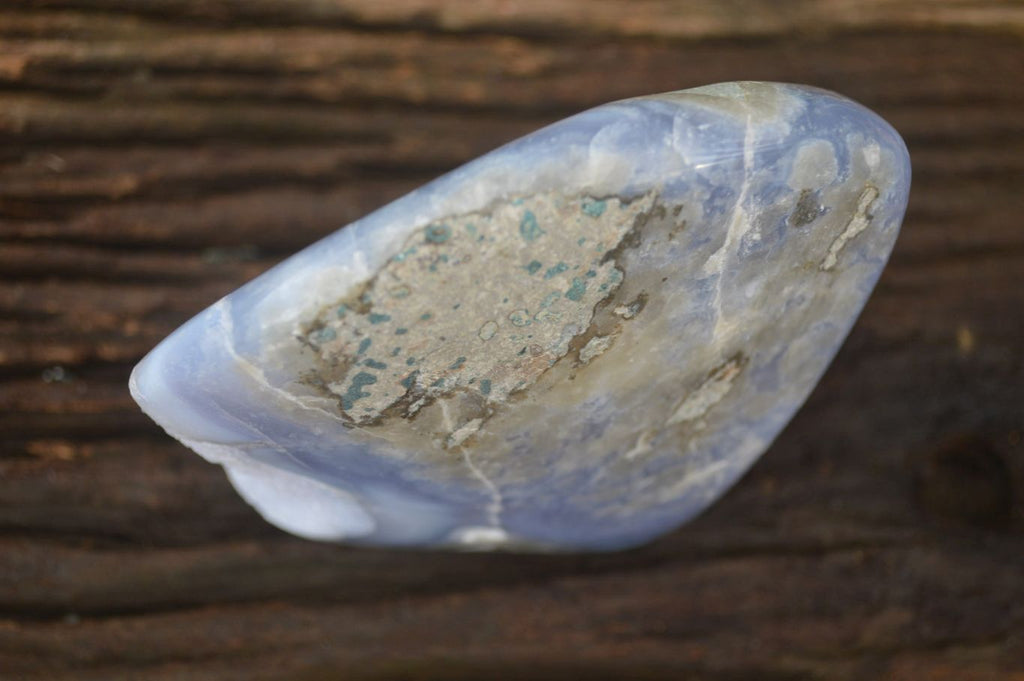 Polished Extra Large Blue Lace Agate Standing Free Form  x 1 From Malawi - Toprock Gemstones and Minerals 