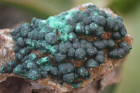 Natural Rare Ball Malachite On Drusy Quartz Dolomite Specimens x 2 From Kambove, Congo - Toprock Gemstones and Minerals 