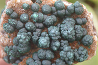 Natural Rare Ball Malachite On Drusy Quartz Dolomite Specimens x 2 From Kambove, Congo - Toprock Gemstones and Minerals 