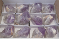 Polished Jacaranda Amethyst Crystals x 12 From Zambia - Toprock Gemstones and Minerals 