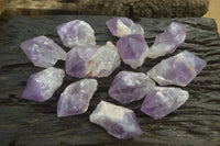 Polished Jacaranda Amethyst Crystals x 12 From Zambia - Toprock Gemstones and Minerals 