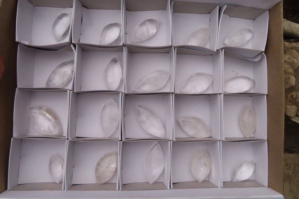 Polished Clear Quartz Angel Tears  x 20 From Madagascar - Toprock Gemstones and Minerals 