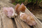 Natural Spirit Ametrine Quartz Clusters x 12 From Boekenhouthoek, South Africa - Toprock Gemstones and Minerals 