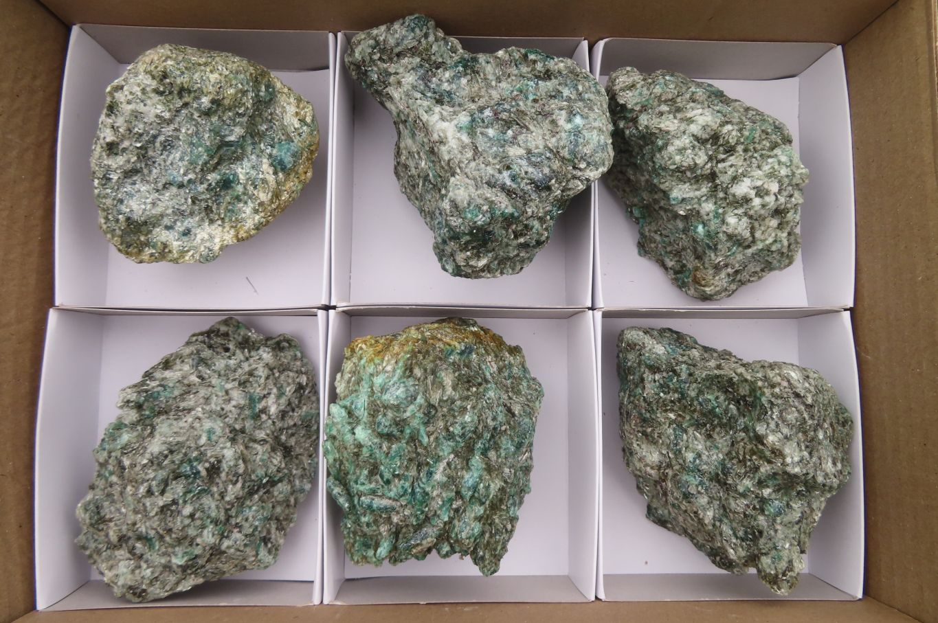 Natural Rare Emerald Mica In Matrix Cobbed Specimens x 6 From Mutoko, Zimbabwe - Toprock Gemstones and Minerals 