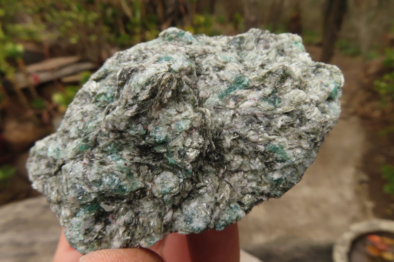 Natural Rare Emerald Mica In Matrix Cobbed Specimens x 6 From Mutoko, Zimbabwe - Toprock Gemstones and Minerals 