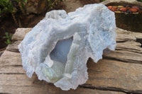 Natural Extra Large Etched Blue Chalcedony Specimen  x 1 From Malawi - Toprock Gemstones and Minerals 