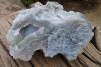 Natural Extra Large Etched Blue Chalcedony Specimen  x 1 From Malawi - Toprock Gemstones and Minerals 
