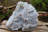 Natural Extra Large Etched Blue Chalcedony Specimen  x 1 From Malawi - Toprock Gemstones and Minerals 