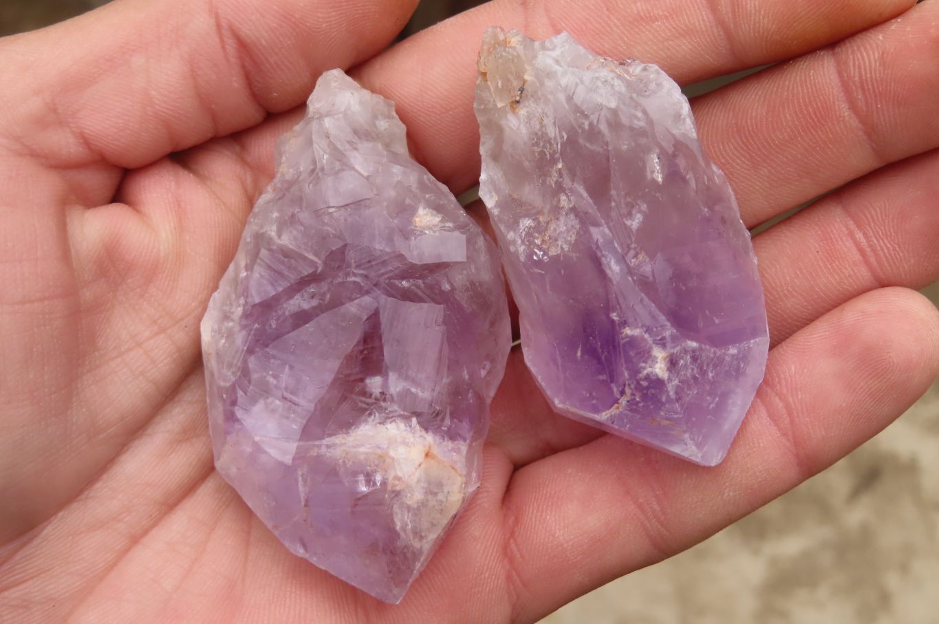 Natural Jacaranda Amethyst Crystals x 35 From Zambia - Toprock Gemstones and Minerals 