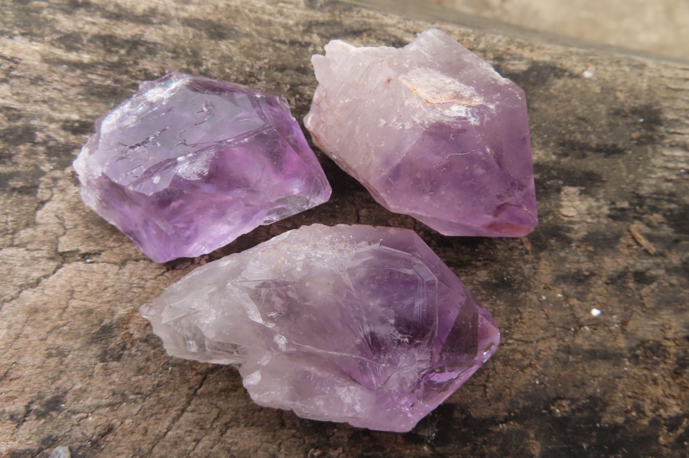 Natural Jacaranda Amethyst Crystals x 35 From Zambia - Toprock Gemstones and Minerals 