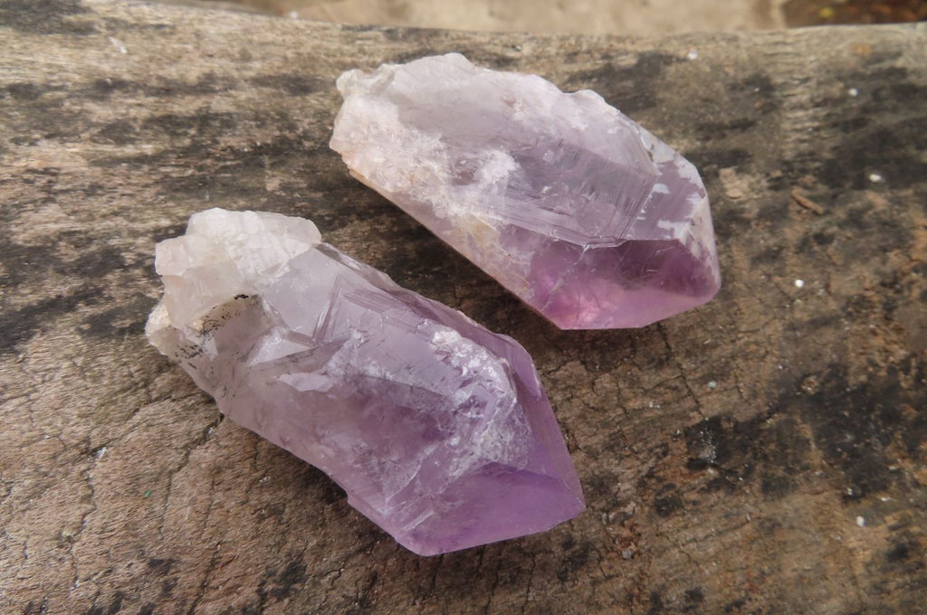 Natural Jacaranda Amethyst Crystals x 35 From Zambia - Toprock Gemstones and Minerals 
