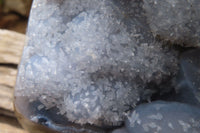 Polished Large Blue Lace Agate Standing Free Form  x 1 From Nsanje, Malawi - Toprock Gemstones and Minerals 