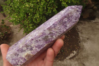 Polished Purple Lepidolite Points  x 3 From Madagascar - Toprock Gemstones and Minerals 