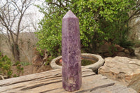 Polished Purple Lepidolite Points  x 3 From Madagascar - Toprock Gemstones and Minerals 