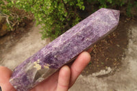 Polished Purple Lepidolite Points  x 3 From Madagascar - Toprock Gemstones and Minerals 