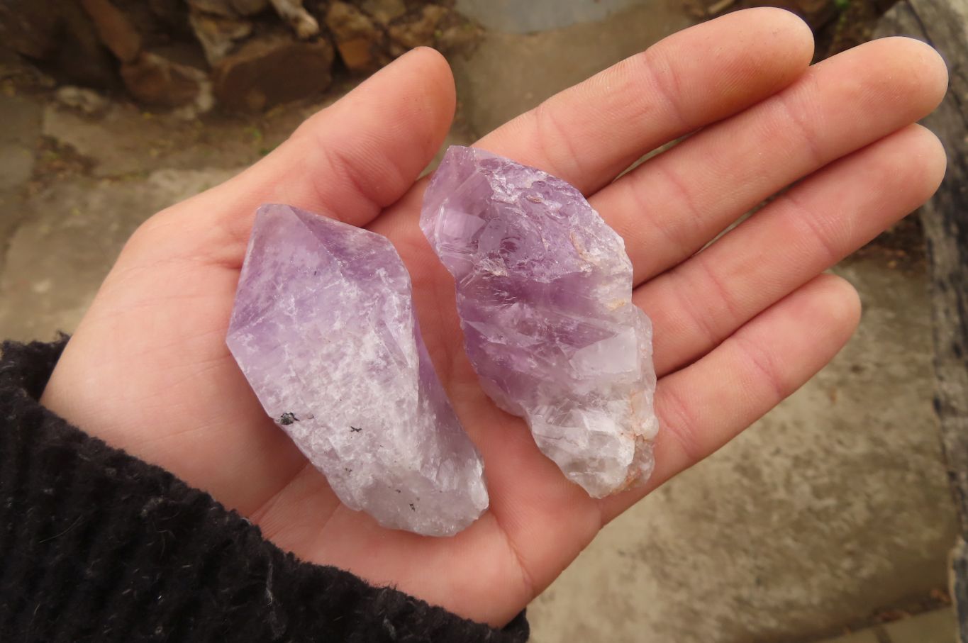 Natural Jacaranda Amethyst Crystals x 35 From Zambia - Toprock Gemstones and Minerals 