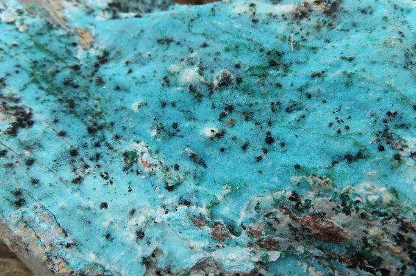 Natural Extra Large Drusy Chrysocolla Dolomite Specimens x 2 From Congo - Toprock Gemstones and Minerals 