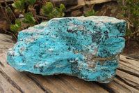 Natural Extra Large Drusy Chrysocolla Dolomite Specimens x 2 From Congo - Toprock Gemstones and Minerals 