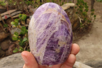 Polished Dream Amethyst Standing Free Forms x 6 From Madagascar