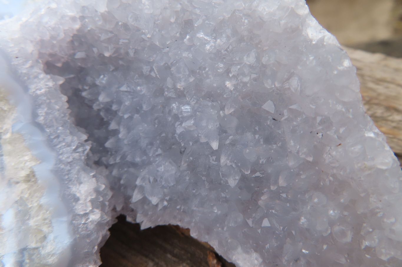 Natural Blue Lace Agate Geode Specimens  x 4 From Malawi - Toprock Gemstones and Minerals 