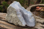 Natural Blue Lace Agate Geode Specimens  x 4 From Malawi - Toprock Gemstones and Minerals 