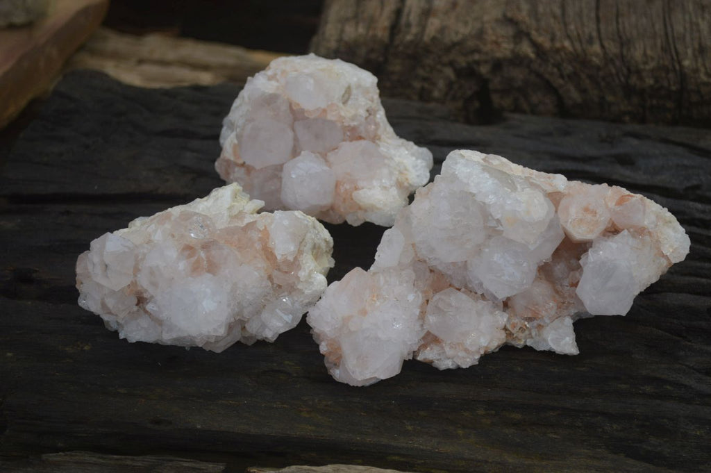 Natural Spirit Quartz Specimens  x 3 From South Africa - Toprock Gemstones and Minerals 