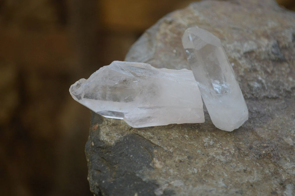 Natural Clear Quartz Crystals  x 35 From Madagascar - Toprock Gemstones and Minerals 