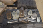 Natural Clear Smokey Quartz Crystals x 12 From Zimbabwe - Toprock Gemstones and Minerals 